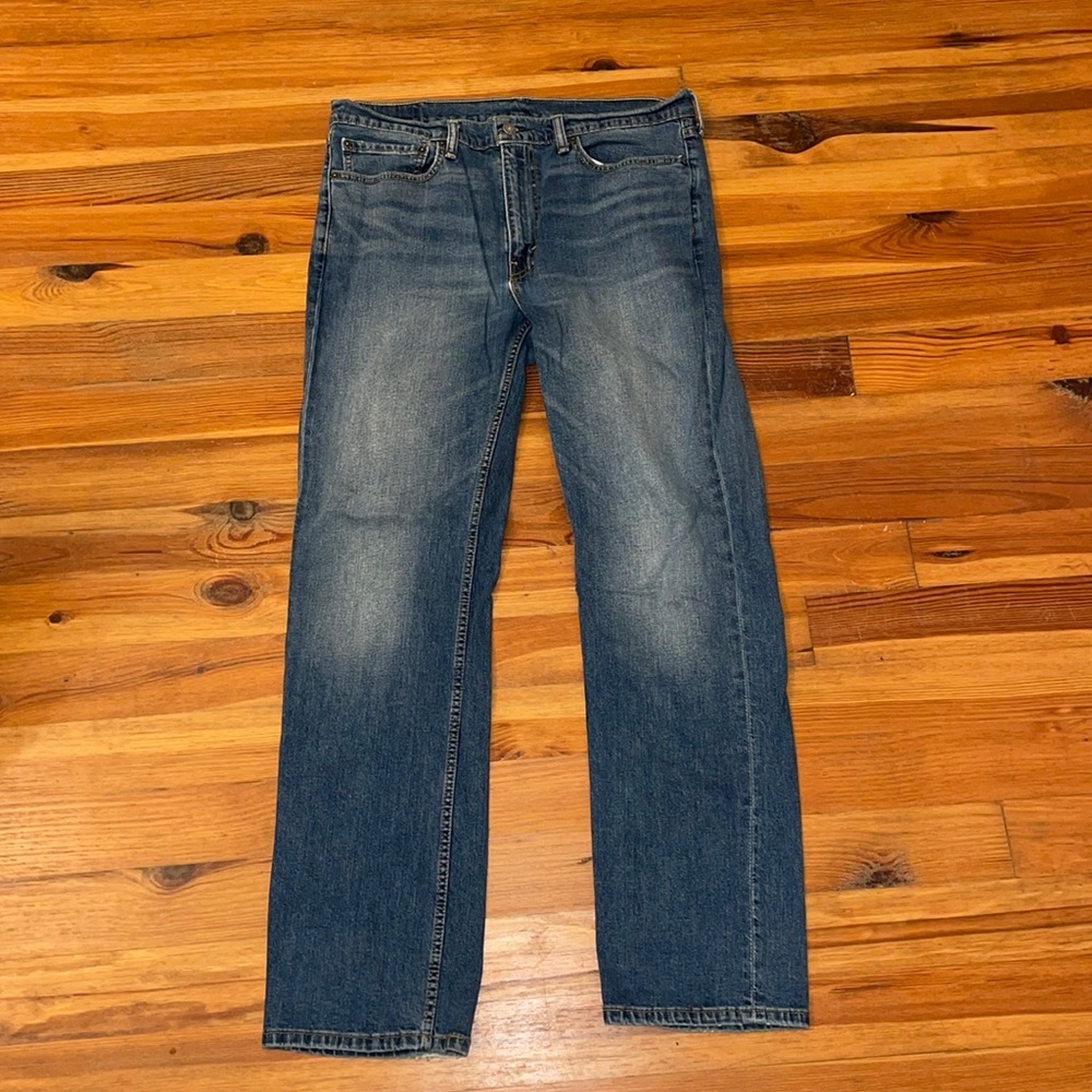 Levi's 514 Regular Fit Straight Leg Denim Blue Jeans 36X32